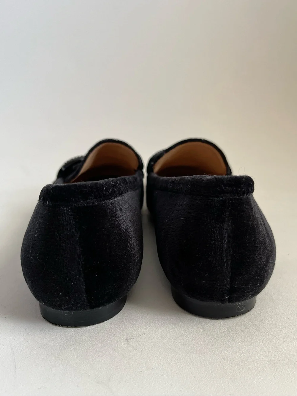 Talbots Black Velvet Ryan Pave Bit Loafers Size 8.5